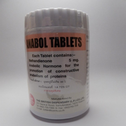 Anabol Tablets British Dispensary (5 mg/tab) 1000 tabs